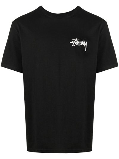 Stussy Black Cotton T-shirt