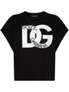 Dolce & Gabbana Logo-print Short-sleeve T-shirt In Black