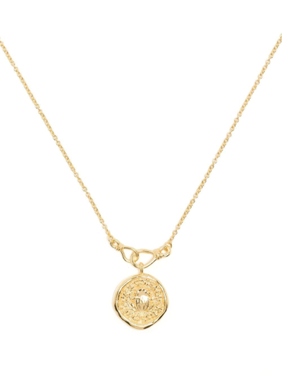 Anni Lu Kiss Me Kiss Me Necklace In Gold