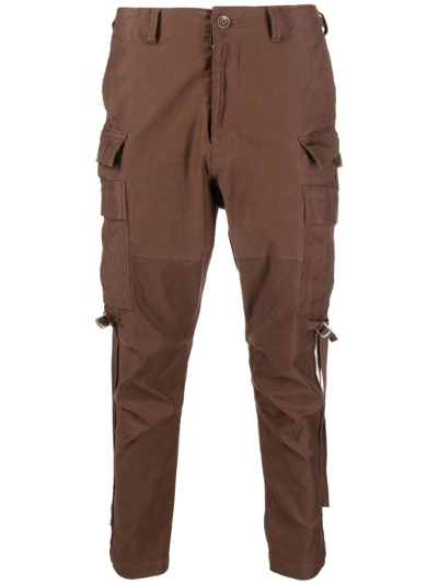 Undercover Tapered Cargo Trousers In Brown