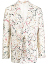 LEMAIRE ABSTRACT-PRINT BLAZER