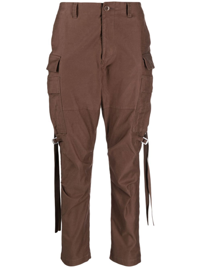 Undercover Tapered Cargo Trousers In Brown