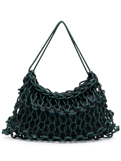 Alienina Nadia Interwoven Shoulder Bag In Blue