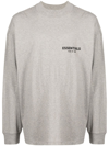 Essentials Logo-print Sweatshirt In Grey