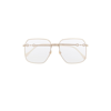 Gucci Square-frame Oversized Glasses In Gold