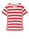 ORLEBAR BROWN RED JIMMY STRIPED COTTON T-SHIRT,27698618641317