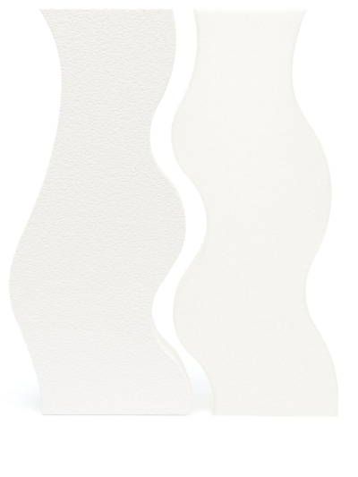 Argot White 3d Printed Doves Vase Set