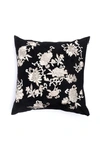NATORI FAUX SUEDE MANDARIN EMBROIDERED PILLOW TOP