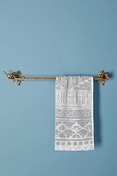Anthropologie Everlee Towel Bar In Brown
