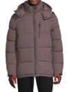 Noize Baltimore Puffer Jacket In Plum
