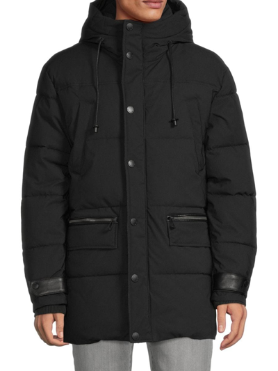 Noize Men's Quilted Puffer Jacket In Black | ModeSens