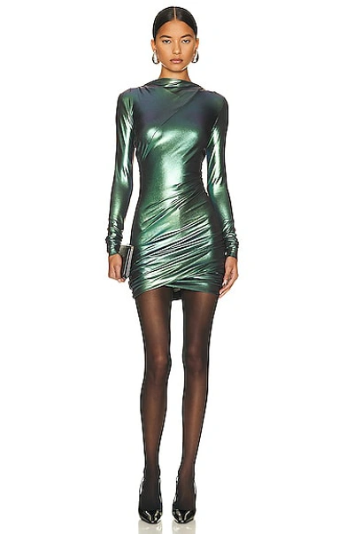 slim fit dress slacks Women's Shiny Metallic Mini Dress main image 1