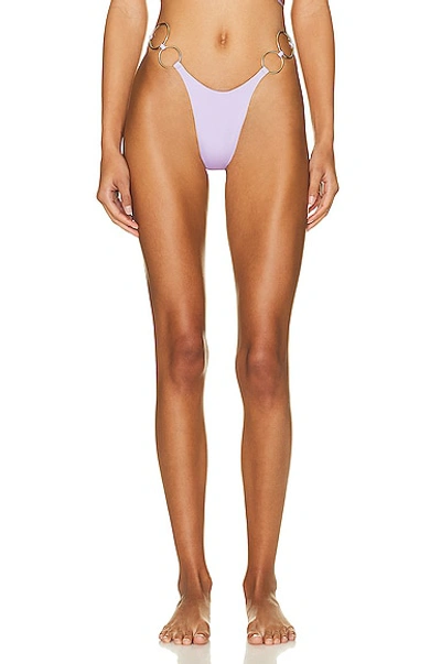 Monica Hansen Beachwear Icon Bikini Bottom In Lavender