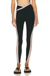 Beyond Yoga Spacedye On Block High-waist Midi Leggings In Black