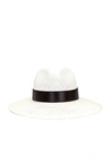 Shop Janessa Leone Corbin Packable Hat In Bleach