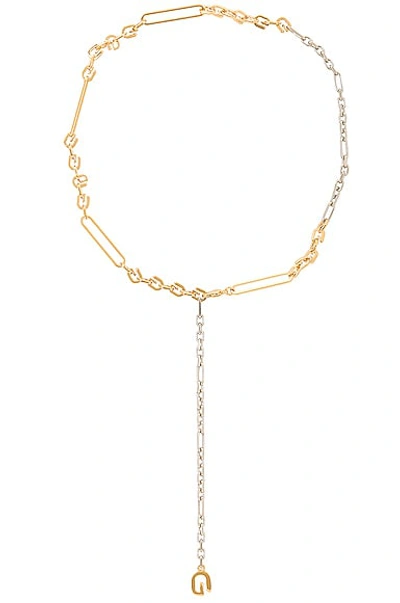 Givenchy Mixed Link Chain Y-necklace In Gold