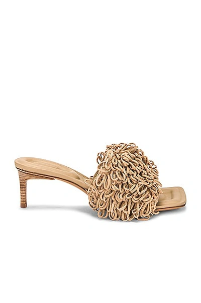 Jacquemus 55mm Leather Mule Sandals In Beige