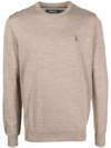 POLO RALPH LAUREN EMBROIDERED-PONY KNIT JUMPER