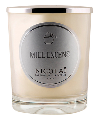 Nicolai Miel Encens Candle In White
