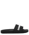 Dsquared2 Ceresio 9 Rubber Slides In Black