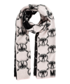 MOSCHINO DOUBLE QUESTION MARK SCARF,30712M2584008