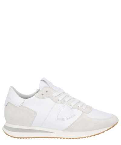 Philippe Model Trpx Leather Sneakers In White
