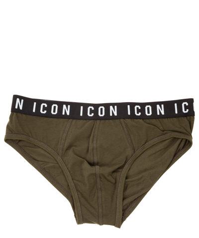 Dsquared2 Icon Briefs In Green
