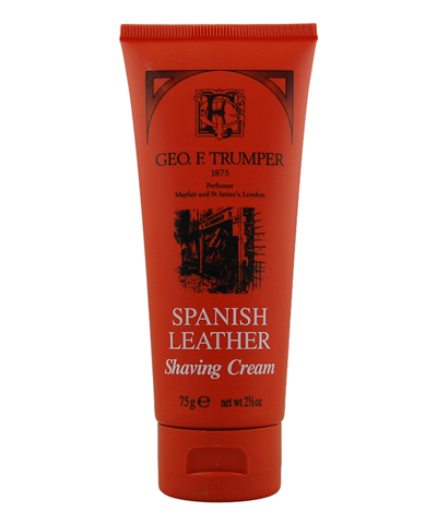 Geo F. Trumper Perfumer Spanish Leather Soft Shaving Cream 75 G In White