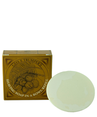 Geo F. Trumper Perfumer Coconut Hard Shaving Soap Relif 80 G In White
