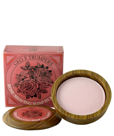 Geo F. Trumper Perfumer Rose Hard Shaving Soap Bowl 80 G In White