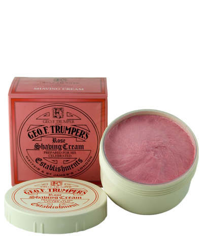 Geo F. Trumper Perfumer Rose Soft Shaving Cream Bowl 200 G In White