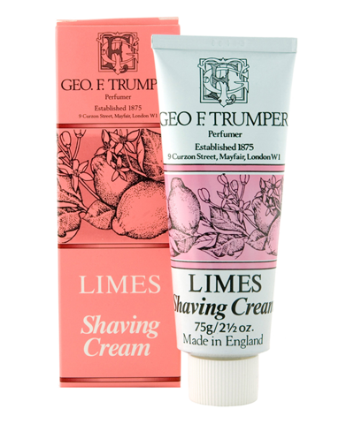 Geo F. Trumper Perfumer Extract Of Limes Soft Shaving Cream 75 G In White