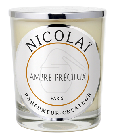 Nicolai Ambre Precieux Candle In White