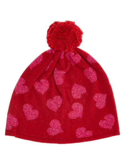 Boutique Moschino Women's Wool Beanie Hat In Red