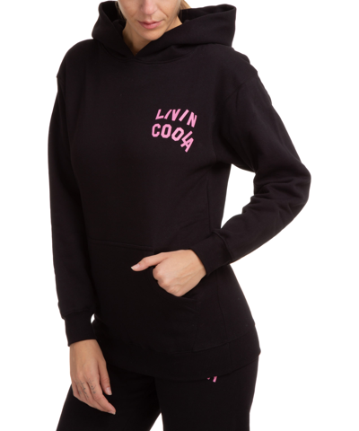 Livincool Woman Black California Love Hoodie