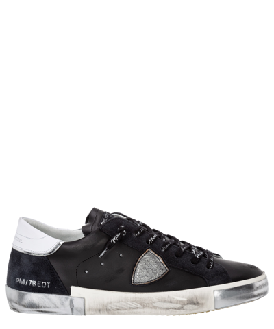 Philippe Model Prsx Sneakers In Black Leather