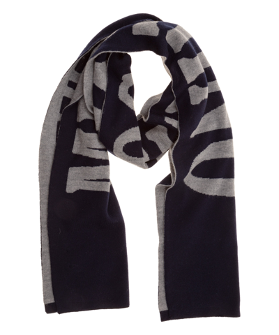 Moschino Wool Wool Scarf In Blue