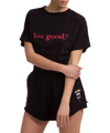 Ireneisgood Slogan-print Short-sleeved T-shirt In Black