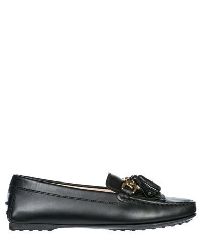 Tod's City Gommino Loafers In Black