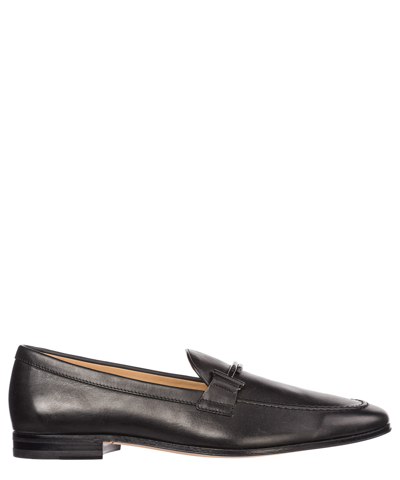 Tod's Doppia T Loafers In Black