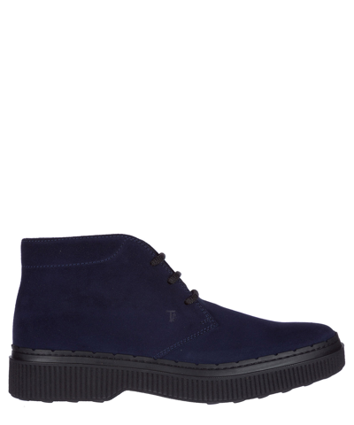 Tod's Ankle Boots In Blue