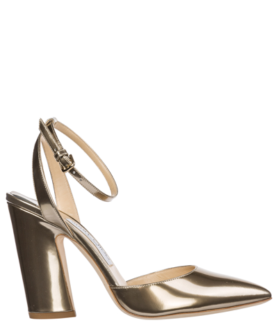 Jimmy Choo Micky 100 Heeled Sandals In Gold