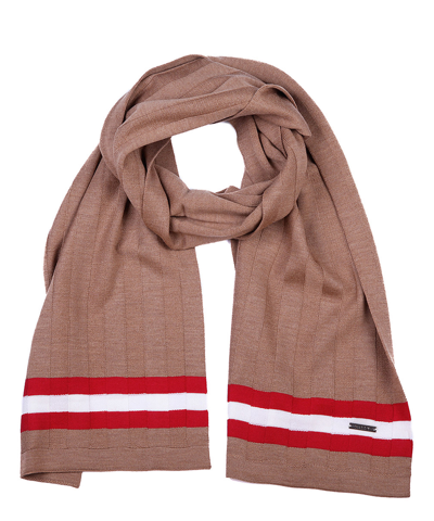 Bally Wool Scarf In Brown