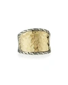 John Hardy 18K GOLD & SILVER SMALL SADDLE RING,PROD190480334