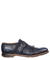 Church's Monk Strap Loafer In Calf Leather In Blue