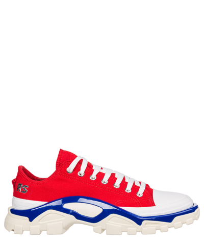 Adidas Originals Adidas By Raf Simons Detroit Runner Low Top Trainers In Red