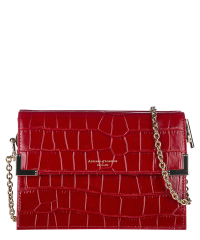 Aspinal Of London Chelsea Shoulder Bag In Red