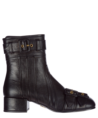 Prada Heeled Boots In Black