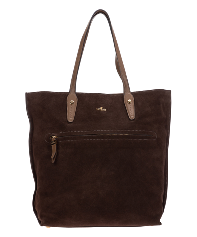 Hogan Tote Bag In Brown