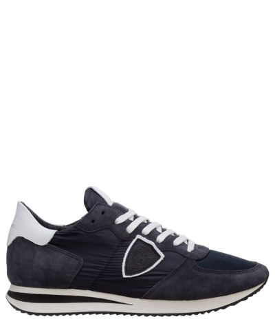 Philippe Model Trpx Leather Sneakers In Blue